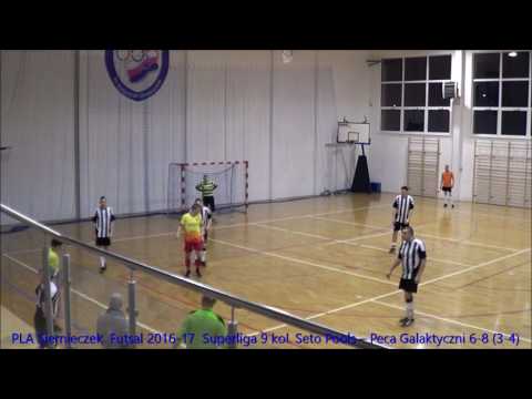 PLA Siernieczek  Futsal 2016-17  Superliga 9 kol. Seto Pools – Peca Galaktyczni 6-8 (3-4)
