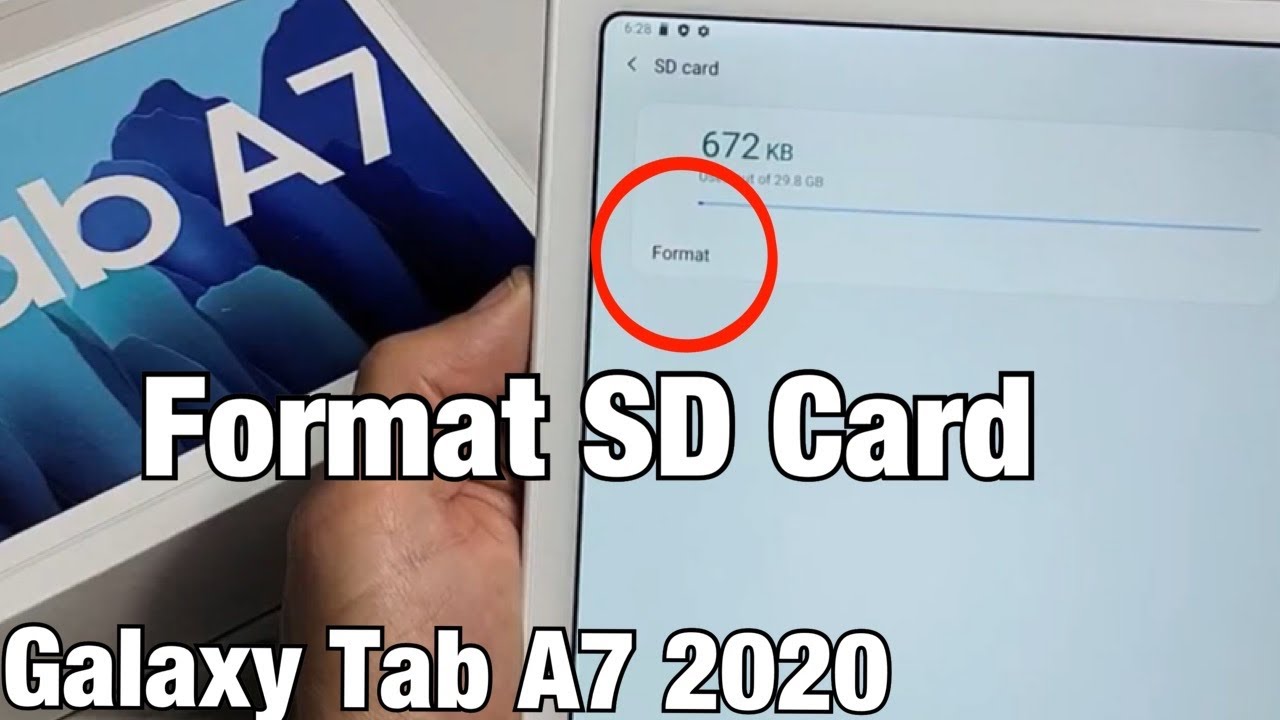 Galaxy Tab A7 2020: How to Format SD Card