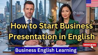 How to Starts Business Presentation in English | Business English Learning