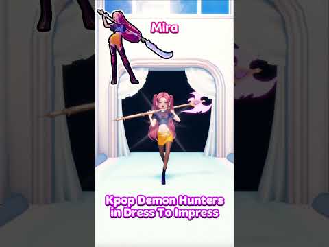 Rumi, Mira and Zoey in DRESS To IMPRESS! (no vip) #dresstoimpress #kpopdemonhunters #roblox