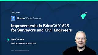 BricsCAD® for Surveyors and Civil Engineers in Version 23