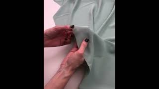 8065-47 Искусственный шёлк матовый цвет Ментоловый 130 гр/м2, 150 см на YouTube