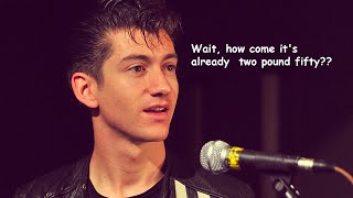 Alex Turner asking you random questions for 2 minutes straight