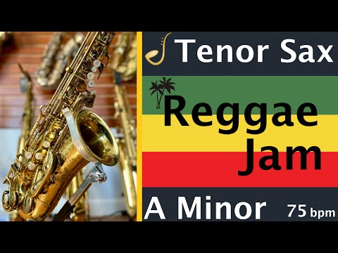 Alto Saxophone Reggae Backing Track Jam in A Minor | Improvisation