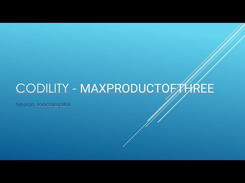 Codility Maxproductofthree Javascript