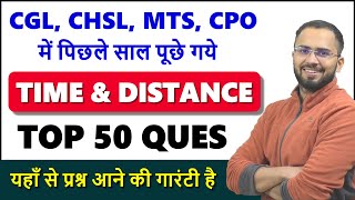 Time and distance latest pattern Difficult questions for SSC CGL, CHSL, NTPC