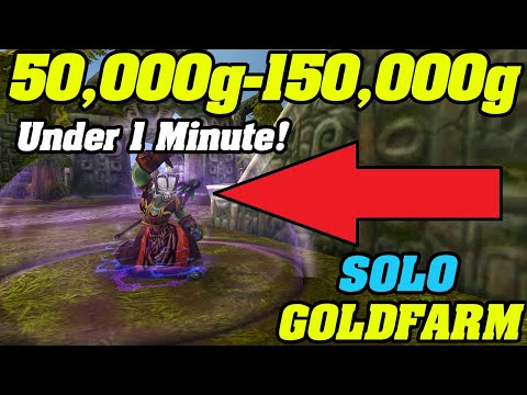 WoW 9.2: 50,000g - 150,000g IN 1 MINUTE! | Solo Goldfarm