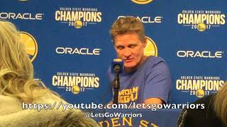 STEVE KERR entire pregame: Steph Curry will scrimmage tomorrow, JaVale "out of the loop", NBA L2M