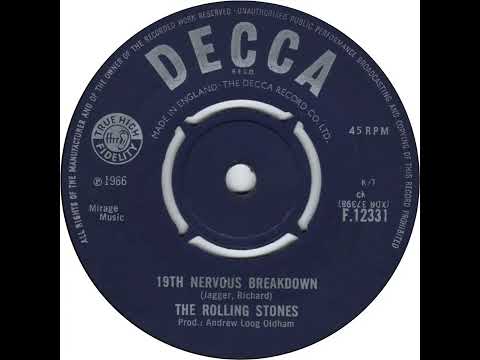 UK no. 1, (238) The Rolling Stones - 19th Nervous Breakdown