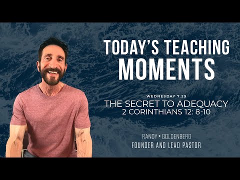 July 29th, 2020: 2 Corinthians 12:8-10