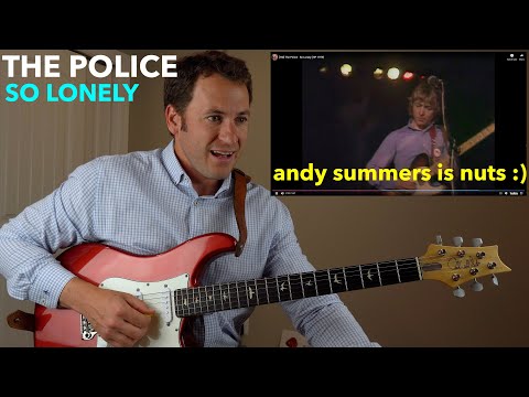 Guitar Teacher REACTS: THE POLICE  "So Lonely"  (andy summers ftw!!)