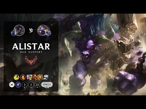 Alistar Support vs Yuumi - KR Grandmaster Patch 12.12