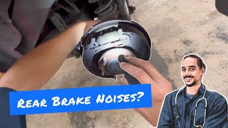 Customer Complained About Rear Brake Noises (How to Inspect / Service Rear Brake Drums) #brakes