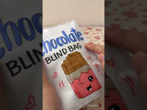 Chocolate blind bag #asmr #asmrunboxing #blindbag #papersquishy #shorts #squishmallow