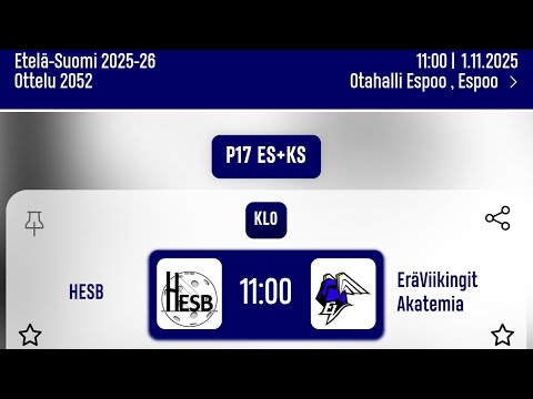 HESB vs EräViikingit Akatemia
