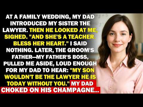 My Father Humiliated Me at the Family Wedding for Being a Teacher—Until His Boss Revealed the Truth
