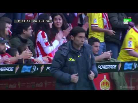 Celebración de la afición Sporting segundo gol del Real Betis - 15/05/16