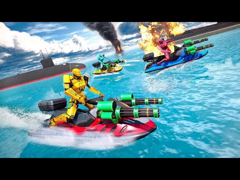 New Jet Ski Robot Part-5 | Submarine Robot Transformation - Android GamePlay | By Game Crazy