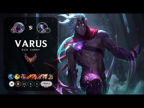 Varus ADC vs Jinx - KR Grandmaster Patch 13.8