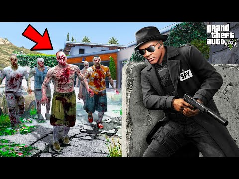 Franklin Joining The Spies in Zombie Outbreak GTA 5 | SHINCHAN and CHOP