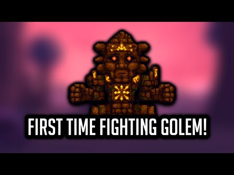 Terraria: First Time Fighting Golem!