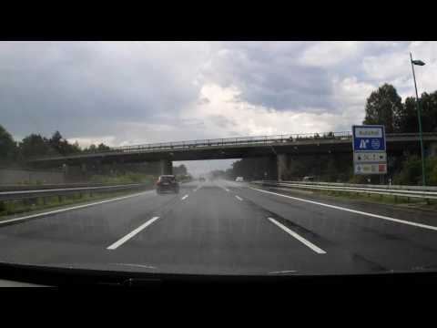 Mobiler Blitzer auf der A7 Höhe Raststätte Allertal