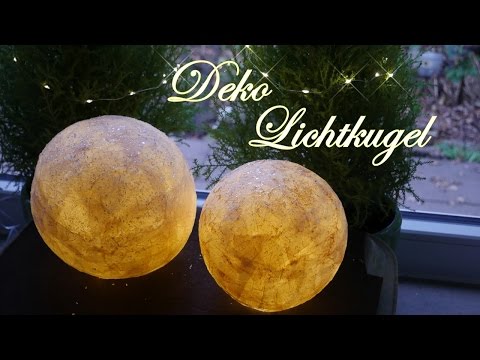 Leuchtende Papierkugeln - Kleisterige Lampen selber basteln