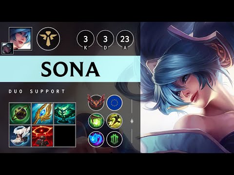 Sona Support vs Soraka - EUW Grandmaster Patch 25.13