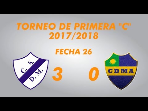 Primera "C" 2017/2018 - Fecha 26 - Deportivo Merlo 3 Alem 0