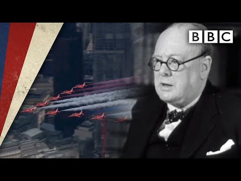 Churchill’s victory speech and Red Arrows flypast - VE Day 75 - BBC
