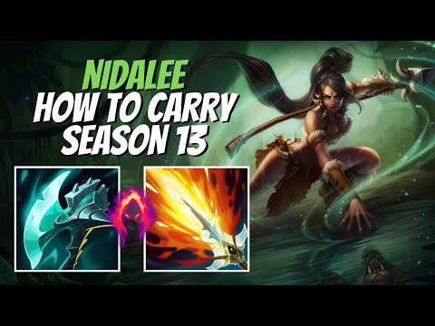 How to Carry with Nidalee Jungle | Season 13 League of Legends S+