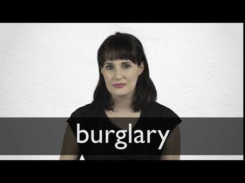 Burglary definition and meaning | Collins English Dictionary
