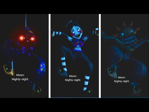 SUN but everytime he transforms into EVIL SUN AND MOON [MODS] - FNAF Security Breach