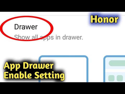Honor App Drawer Enable Setting