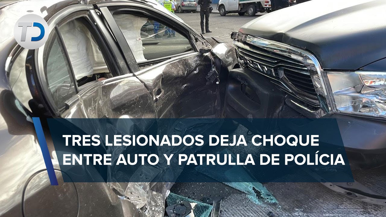 Patrulla de CdMx choca contra auto en Benito Juárez; hay tres lesionados