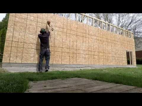 How to Build a Garage by Yourself! PART 2 DAY 1