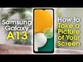 Samsung Galaxy A13 How to Take a Screenshot | Take a Picture of Your Screen | H2TechVideos