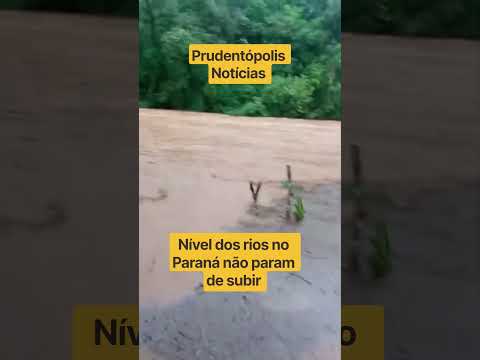 Enchente no rio Marrecas na Comunidade Marcas de Baixo em Prudentópolis Paraná