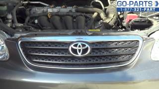 Replace 2003-2008 Toyota Corolla Front Grille, How to Change Install 2004 2005 2006 2007