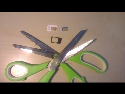 Micro Sim Karte zur Nano Sim Karte schneiden für iphone 5 - Nano Sim Karte selber machen