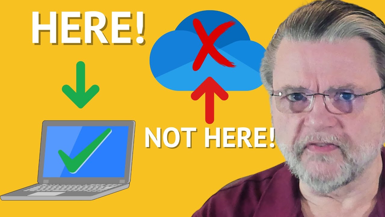 How Do I Store Files on My Computer and Not OneDrive?