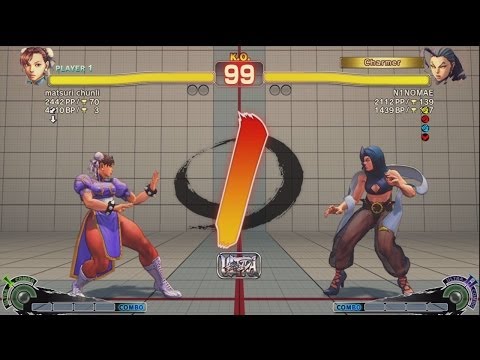Matsuri (Chun Li) vs NINOMAE (Rose) - USF4 Match *1080p*