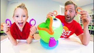 Father &amp; Son PLAY FISH &amp; FLIPS! / Toss Your Worms!