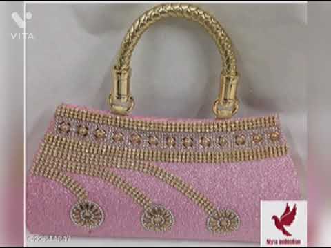 Handbags, diamond Clutches, Modern stylish latest women's clutches