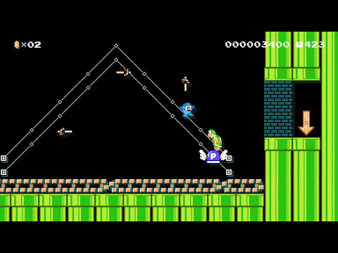 Super Mario Maker - Metal Man Stage (Mega Man 2 Recreation)