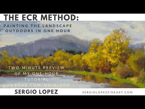 [PREVIEW] Painting The Landscape Outdoors In One Hour In Oils