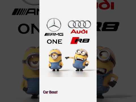 Mercedes AMG Project One vs Audi R8 minions style funny #tiktok #status #funny #luxury #asmr