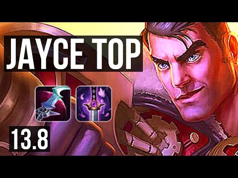 JAYCE vs RENEKTON (TOP) | 6 solo kills, 300+ games | KR Grandmaster | 13.8