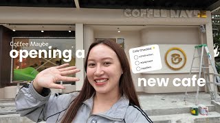 OPENING A NEW CAFE | fourth branch | the build | café updates