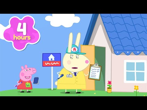 Peppa Finds a NEW Home 🏠 Peppa Pig Full Episodes | 4 Hours of Kids Cartoons